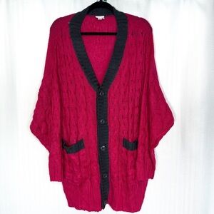LuLaRoe Lucille Boyfriend Cardigan Size L (18-26)